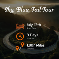 Sky, Blue, Tail Tour July 13-20, 2024